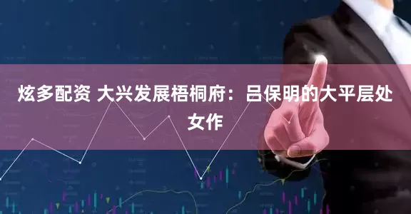 炫多配资 大兴发展梧桐府：吕保明的大平层处女作