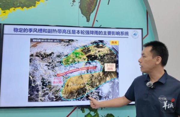 达麟操盘 广东为何持续强降水 “凹”形副高与季风槽作祟