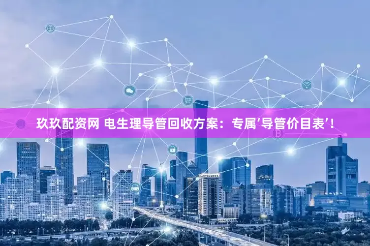 玖玖配资网 电生理导管回收方案：专属‘导管价目表’！